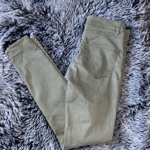 Olive Green Skinny Jeans